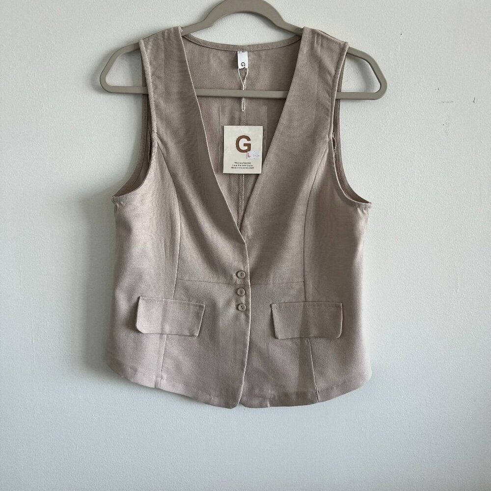 Tan Vest Size Large